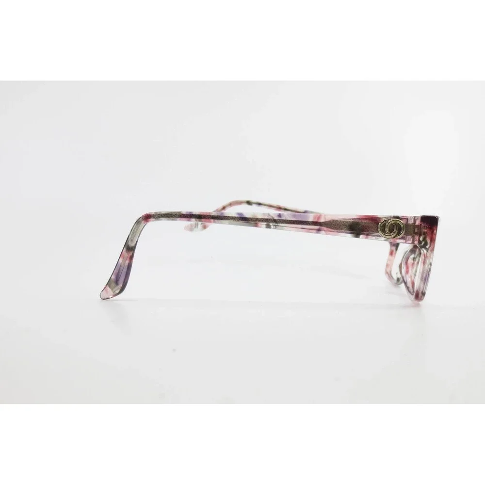 Chelsea Morgan Eyeglass Frames Pink Purple Marble Rectangle CM 202230 PK